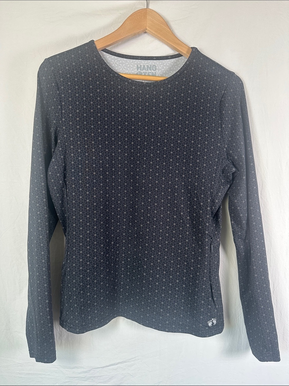 Hang Ten Light Gray Logo long sleeve shirt